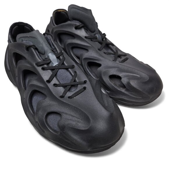 Adidas AdiFom Q Sneakers Men's Black Cager Cutout Futuristic Comfy Chunky 10.5 - Picture 1 of 12